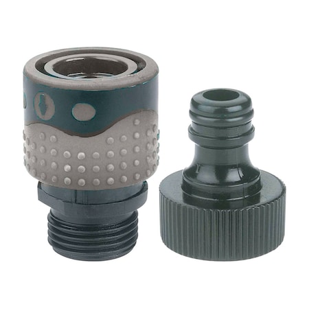 Gilmour Gilmour Polymer Female/Male Quick Connector Faucet Set 839004-1001